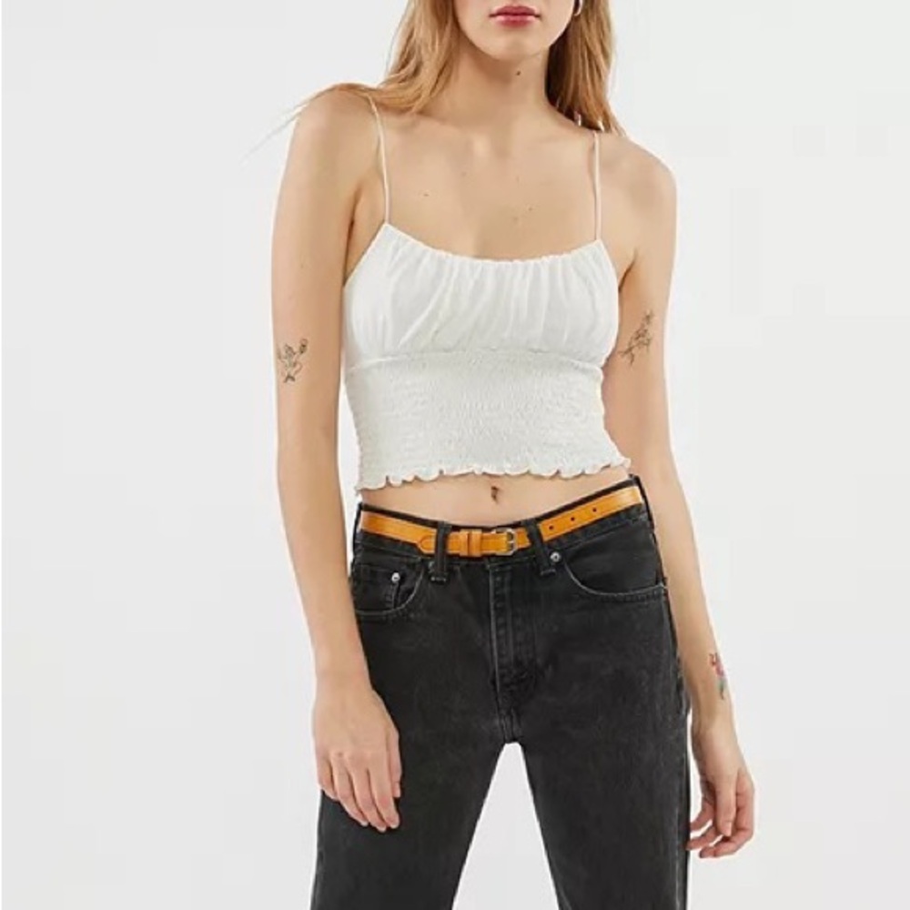 NWT Urban Outfitters Emma Cupro Crop Top